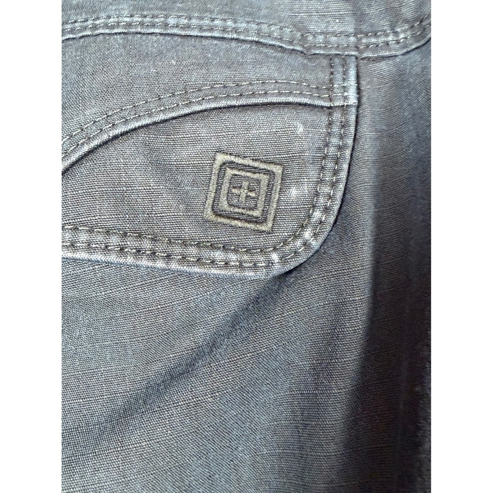 5.11 Tactical Cargo Pants Mens 40x33 Navy Blue Ripstop 74369-724 - Picture 10 of 11